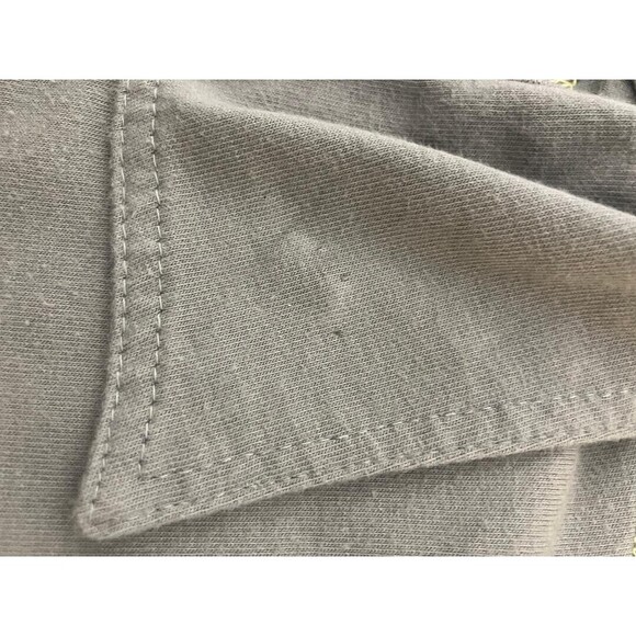 Patagonia Men's Polo Large Gray Shirt Organic Cotton Yellow Stitch Trim V Neck - Picture 9 of 9